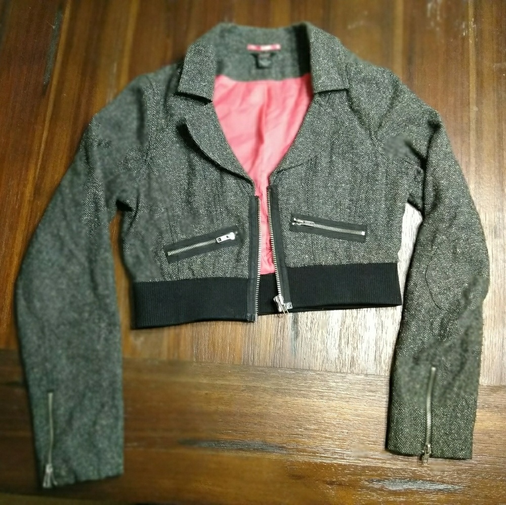 Vintage Guess cropped tweed jacket